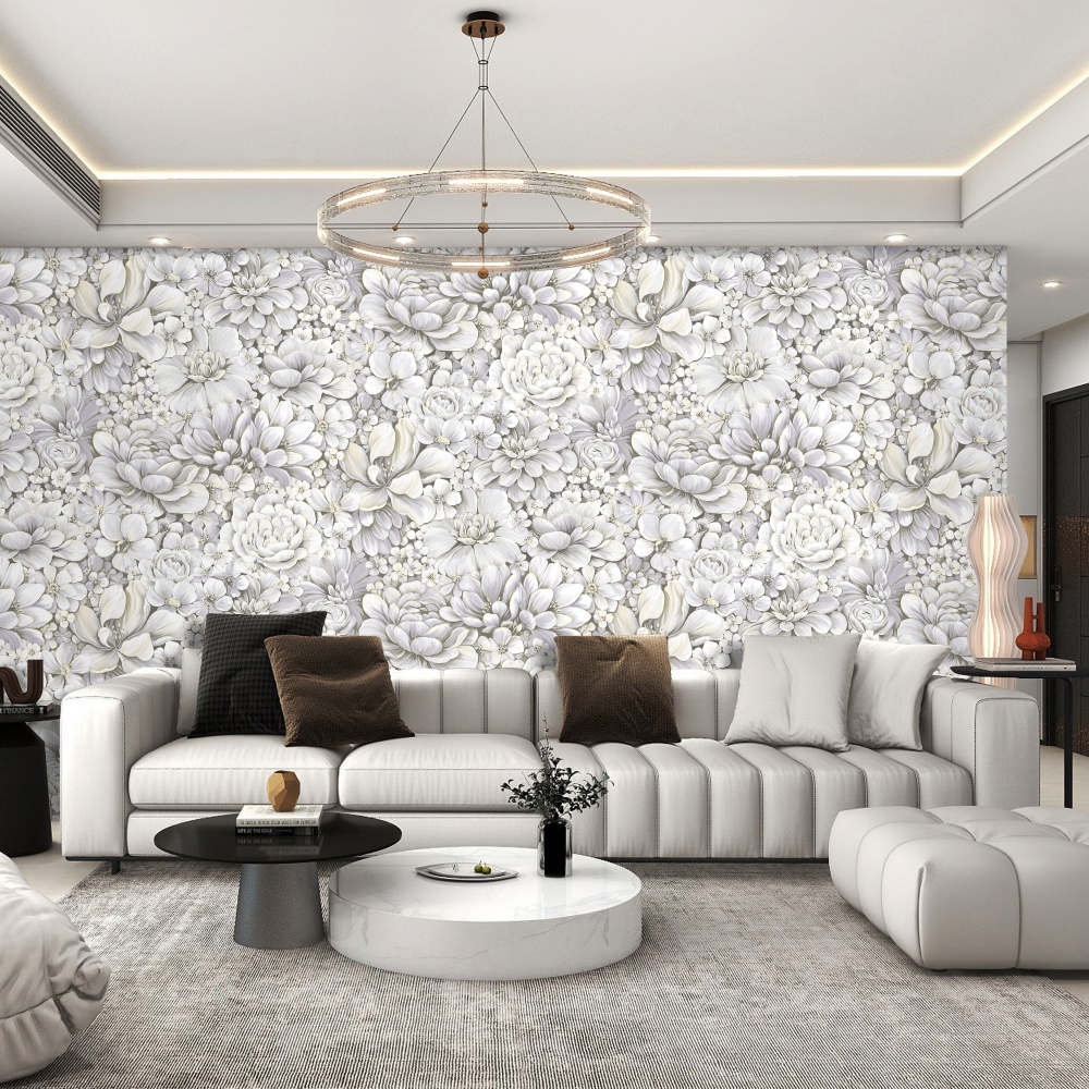 کاغذ دیواری پی وی سی طبیعی K0408